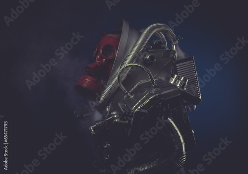 Fotomural Scifi, man with robotic armor, Starfighter