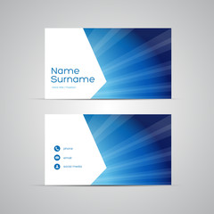 Poster - Modern Business-Card Set vector blue