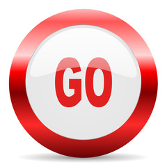 Aufkleber - go glossy web icon