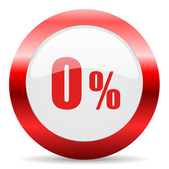 Aufkleber - 0 percent glossy web icon