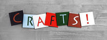 Crafts As A Sign For Arts And Crafts, Fetes And Shows