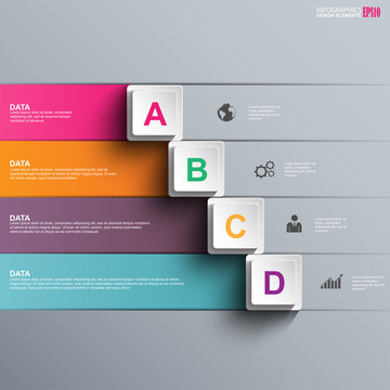 Infographics vector design template