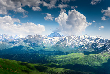 Wall Mural - landscape of mountains