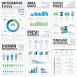 Big set of awesome infographic vector elements for business