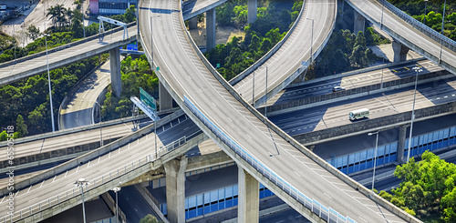 Fotografía city overpass in HongKong,Asia China