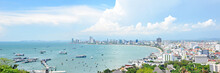 Panoramic View Of Pattaya Beach And Pattaya City - Thailand