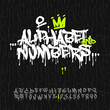 Graffiti alphabet and numbers