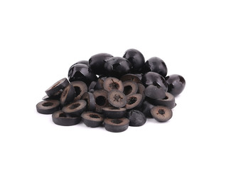 Rings of black olives.