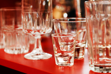 Canvas Print - empty glasses