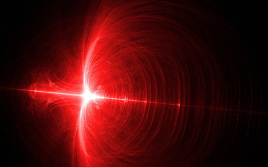 black and red light