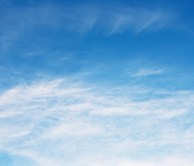 Wall Mural - Blue sky and white clouds.