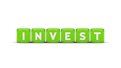 Wall Mural - Word INVEST.