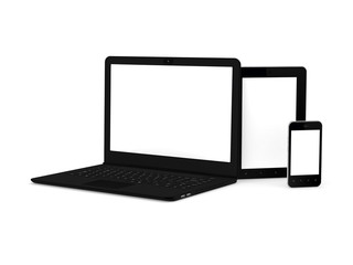 Poster - Notebook, cellphone and tablet PC.