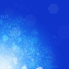 Wall Mural - science blue background