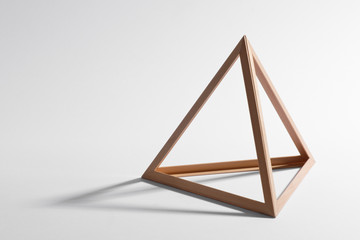 wooden triangular frame