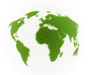 world map grass patch