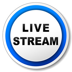 Wall Mural - Vector live stream icon