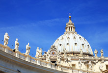 Architectural Detail Of San Pietro Square, Rome