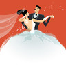 Ball Invitation Template with Dancing Couple