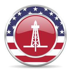 Poster - drilling american icon, usa flag