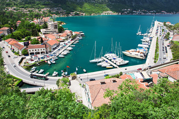 Canvas Print - Yachts in the harbor