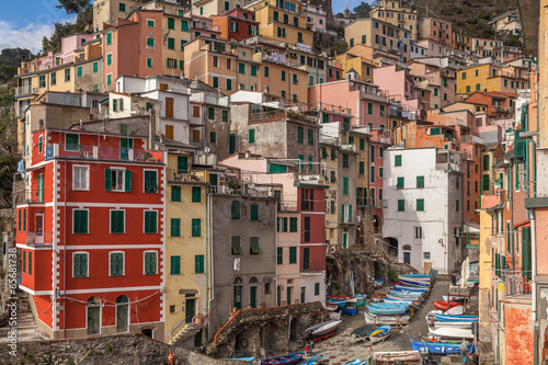 Naklejka na szybę Riomaggiore fisherman village, Cinque Terre, Italy