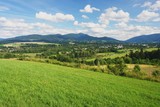 Fototapeta Na sufit - Panorama of mountains Beskydy, Czech mountains