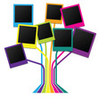 © luckinout - Family tree with many-colored frames