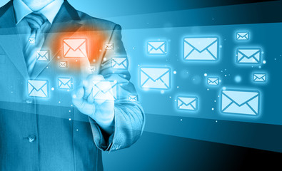 Poster - Businessman email concept