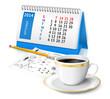 Calendar and business sketch