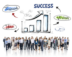 Canvas Print - Business People and Success Concepts