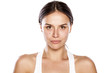© vladimirfloyd - young woman without make-up with blank expression