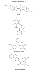 Sticker - Structural formulas of chemical indicators