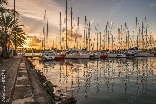 Nowoczesny obraz na płótnie Marina de Pointe à Pitre (3)