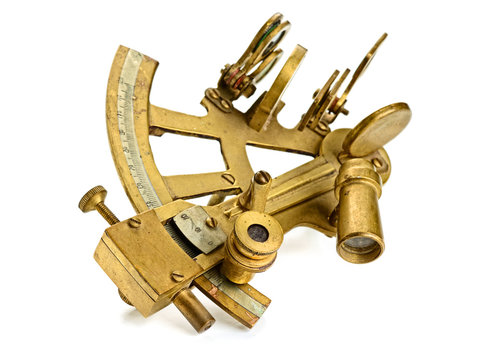 Fototapete -  - old bronze sextant