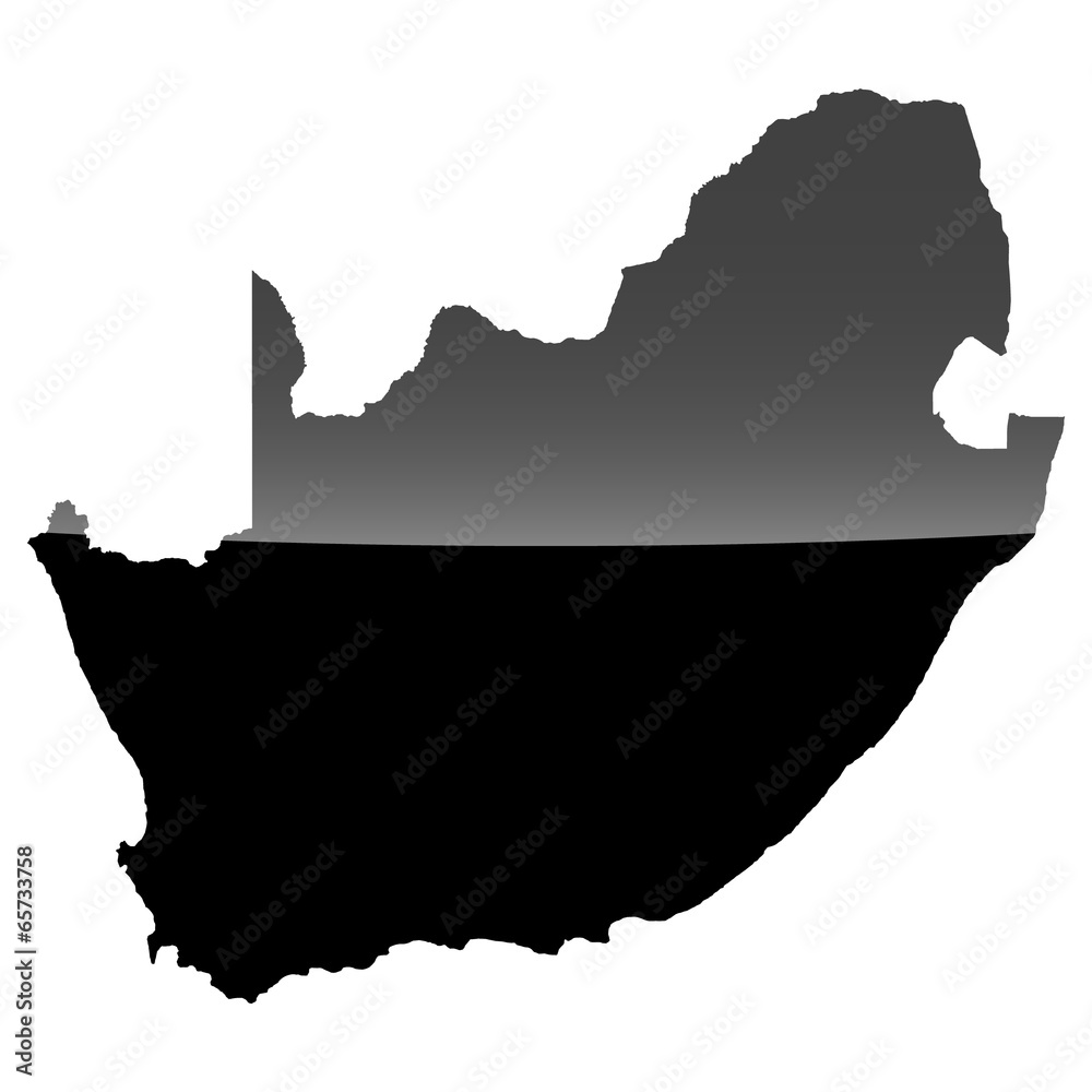 High detailed vector map - South Africa. Stock Illustration | Adobe Stock