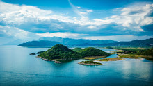 View Of The Sea, Islands And Clouds In Southern Croatia