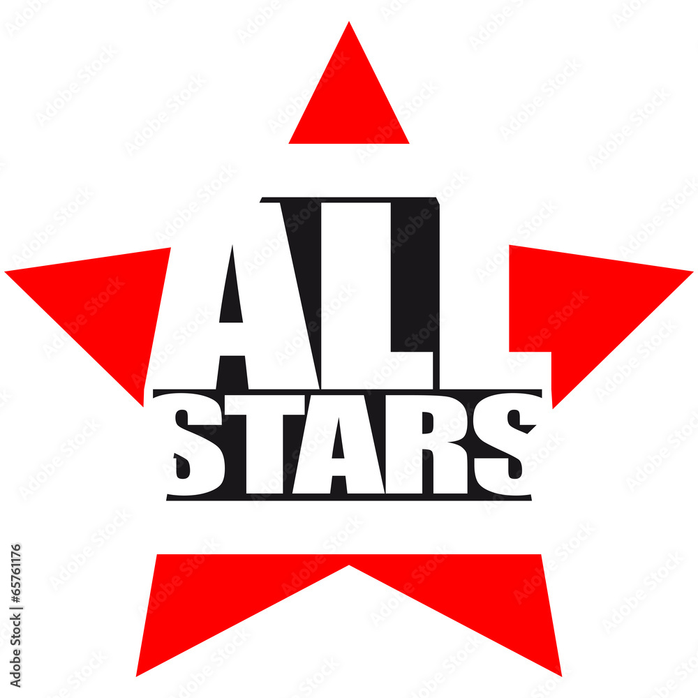 Allstars Team Stern Logo Stock Illustration | Adobe Stock, image size:1000x1000