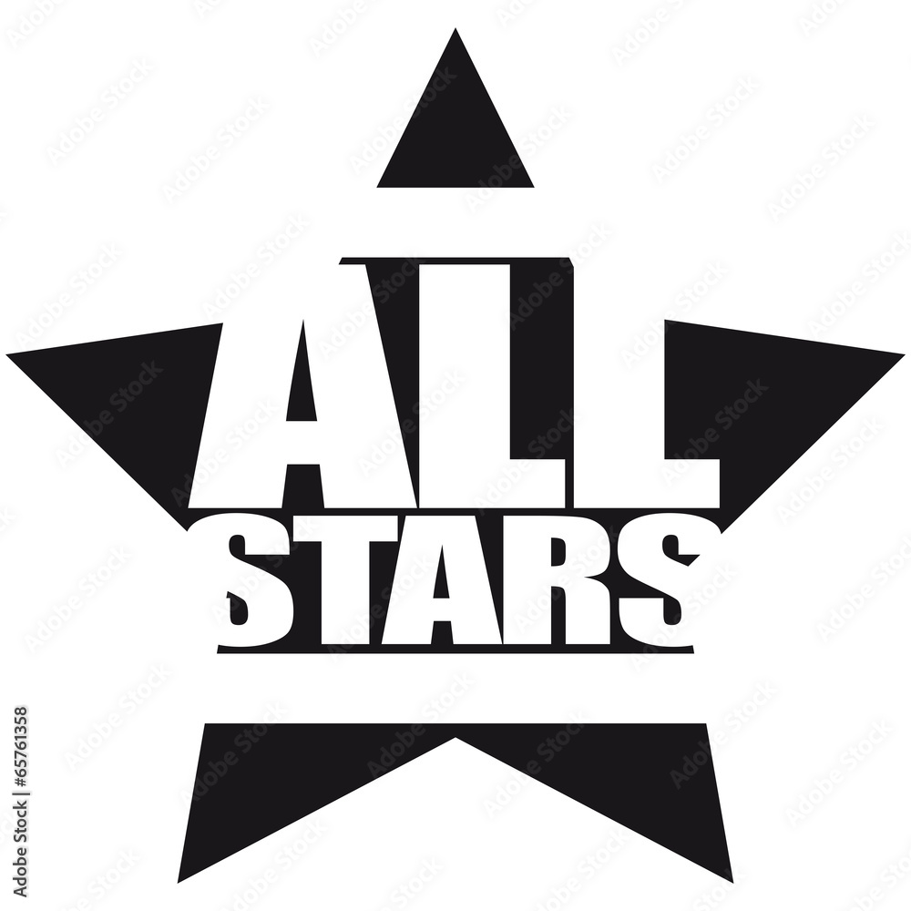 Allstars Team Stern Logo Stock Illustration | Adobe Stock, image size:1000x1000