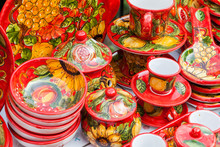 Colorful Hand Painted Pottery