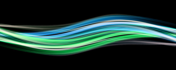 Fototapete - Fantastic eco wave panorama background design with space for your text
