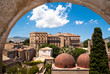 Norman palace and San Giovanni Eremiti domes in Palermo