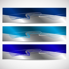 Poster - web headers, set of vector banners