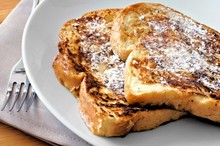 Plate Of French Toast With Powdered Sugar