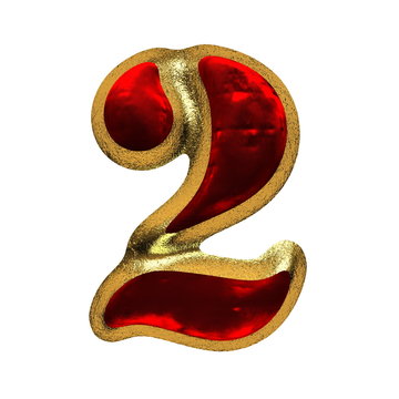velvet letter with gold