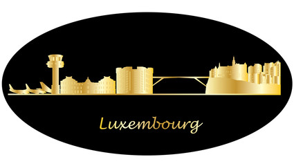 Poster - luxembourg city skyline