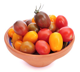 Poster - baby plum tomatoes of different colors