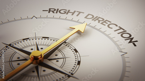Fotografía Right Direction Concept