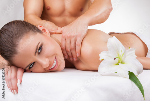 Naklejka na szybę Massage