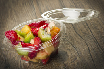 Wall Mural - Mix of fresh fruit ready take away